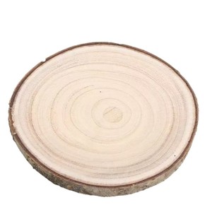 Paulownia <b>Wood</b> Round <b>Slice</b> Craft Piece For Diy Decorations Home Decor - Product Image 1