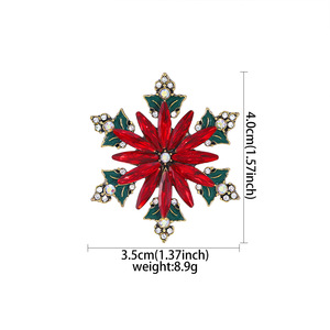 Nuova Spilla Natalizia Europea <span class=keywords><strong>Americana</strong></span>, Spilla a Forma di Albero di Natale con Babbo Natale Cartoon, Distintivo con Strass Disponibile - Product Image 3