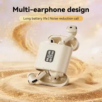 Earbud TWS Nirkabel In-Ear untuk Olahraga dengan Chipset BK, Asisten Suara, Transduser Ganda, dan Daya Tahan Baterai Lama