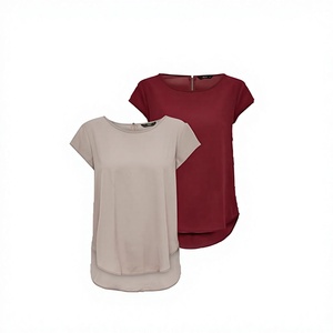 ZZH YF2281 2026 Summer New Short Sleeved Women's T-<b>shirt</b> Loose and Slim Versatile Style Silk/Cotton Knitted Breathable - Product Image 2