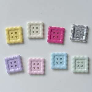 Botones Cuadrados Pequeños de Colores Pastel, Materiales para Manualidades, Decoración para Ropa, Zapatos, <span class=keywords><strong>Calcetines</strong></span>, Fundas de Teléfono, Accesorios para <span class=keywords><strong>Crocs</strong></span> - Product Image 1
