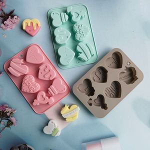 Chocolate Cake Baking Tools Candle Soap Love Heart Silicone Silicon Mold Valentine Day Decoration <b>Gift</b> 2023 - Product Image 2