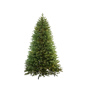 <span class=keywords><strong>Sapin</strong></span> <span class=keywords><strong>de</strong></span> Noël pré-éclairé, <span class=keywords><strong>sapin</strong></span> <span class=keywords><strong>de</strong></span> Noël artificiel, jupe en rotin, ornements en forme d'étoile et lanternes pour la décoration du sol et <span class=keywords><strong>de</strong></span> la maison, pour le salon - Product Image 6