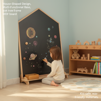 Tableau magnétique double face UCI Art Déco pour enfants, surface de dessin éducative pour la maison, cadeau d'anniversaire et pour la maison