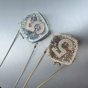 2025 personalizado Mini diamante completo acrílico pastel pequeño bolso de mujer de moda versátil bandolera mensajero transfronterizo - Product Image 2