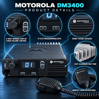 Radio mobile Motorola DM3400 XiR M8220 XPR4300 DGM4100 VHF UHF numérique pour la logistique de flotte, les transports et les entreprises