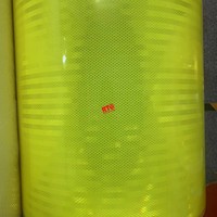 Material Reflectante Fluorescente Amarillo Verde de 48 Pulgadas x 150 Pies, Lámina Reflectante, Rollo de Vinilo para Señales de Tráfico