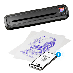 Impresora <span class=keywords><strong>de</strong></span> Tatuajes sin Tinta Kissure MHT500 con Pantalla Digital, Máquina <span class=keywords><strong>de</strong></span> Patrones Térmicos, Imagen Sombreada Imprimible, Impresora Inalámbrica Bluetooth - Product Image 3