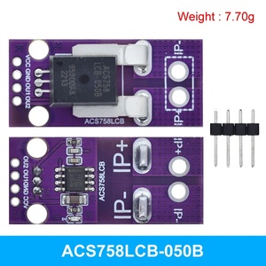 50A 100A hội trường hiện tại Cảm biến mô-đun tuyến tính Analog AC DC 3.3V-5V acs758 ACS758LCB-050B 100b-pff-t RC Mô hình kết nối - Product Image 1