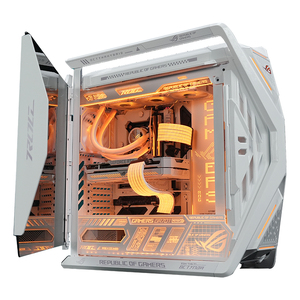 Rog Genesis Custom Case 701 Suede Panel <span class=keywords><strong>de</strong></span> luz blanca Aleación <span class=keywords><strong>de</strong></span> aluminio Co-Branded Computadora <span class=keywords><strong>de</strong></span> escritorio ATX Full Tower Side Stock - Product Image 5
