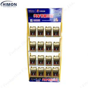 Metal Motor Oil Display Rack Stands For Motor Engine Oil Shelves Retail Display Racks Store Wholesale