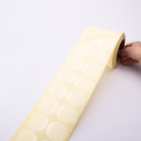 Étiquettes autocollantes circulaires transparentes en PVC holographique personnalisées, imprimées, résistantes à l'eau, avec logo et dorure à chaud