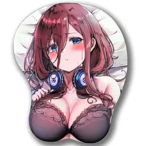 Custom Boob 3D Gel Tapis De Souris Femme Sexy Mauspad Breast Adult Anime Cartoon Girl Ergonomic Mouse Pad With Wrist Rest
