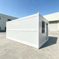 Maison conteneur pliable en kit, bureau modulaire préfabriqué, mini-maison extensible, maison conteneur habitable, villa préfabriquée portable