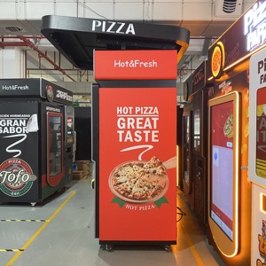 Hot thực phẩm tươi sống hoàn toàn tự động thương mại bánh pizza Máy bán hàng tự động ODM bán SDK chức năng kỹ thuật số màn hình cảm ứng thẻ tín dụng mã QR - Product Image 3