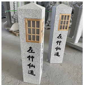 Lanternes de sculpture sur pierre de granit de jardin de style japonais ornements <span class=keywords><strong>Michi</strong></span> Shi Rube Guide Pagode lumière solaire à vendre - Product Image 2