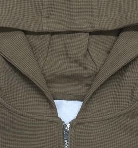 Sweat à capuche vintage 100 % coton respirant en tissu éponge à fermeture éclair, coupe ample, pour homme, collection automne - Product Image 5