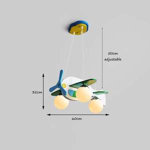 Lustre Simple <span class=keywords><strong>Chambre</strong></span> D'enfants Dessin Animé Avion Lampe Creative Garçon Fille <span class=keywords><strong>Chambre</strong></span> <span class=keywords><strong>Chambre</strong></span> Moderne Pendentif Lumière - Product Image 4