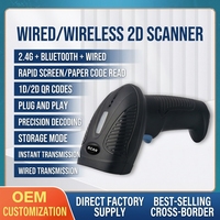 Lecteur de codes-barres sans fil BT USB CQH20BG, lecteur de codes-barres portable 1D 2D Codabar QR Maxicode en stock