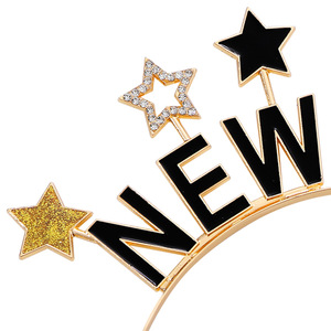 Pafu 2026 Nueva Diadema de Moda con Letras de Diamantes de Imitación, <span class=keywords><strong>Año</strong></span> <span class=keywords><strong>Nuevo</strong></span> Feliz, Accesorio Brillante <span class=keywords><strong>para</strong></span> el Cabello, Fiesta de Navidad - Product Image 3