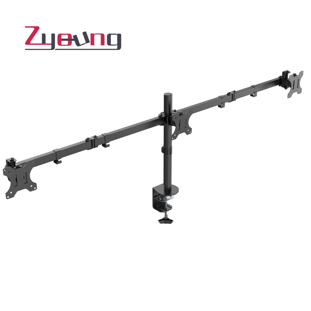 Height Adjustable Triple Monitor Arm Stand Articulated Monitor Arms
