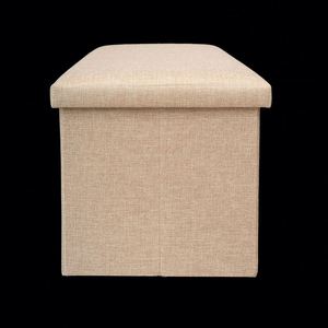 Modern <b>Stool</b> Living Room Furniture Storage Box Fabric Stainless Steel <b>Bamboo</b> Highest Quality <b>Stools</b> - Product Image 1