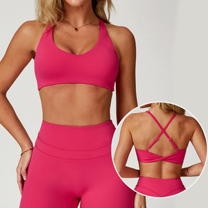 ヨガブラスポーツフィットネス女性着用セクシー美しい背中フィットネスヨガブラ - Product Image 1