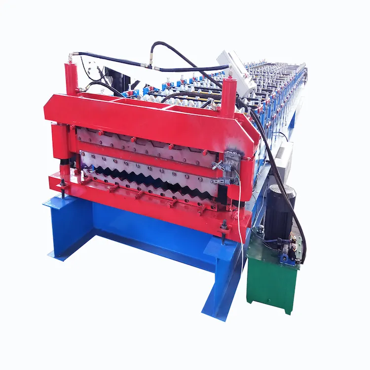 Corrugated and IBR Iron Sheet Corrugated and Trapezoidal Roofing Sheet Machine Double Layer Roofing Machine for Mexico Market