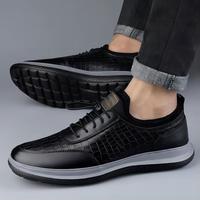 Fabricant de baskets plates confortables noir gris chaussures de sport décontractées pour hommes