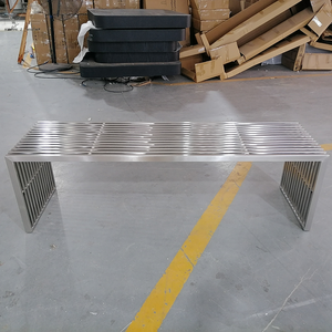 İskandinav Modern tasarım açık veranda osmanlı tezgah paslanmaz çelik gümüş paslanmaz çelik uzun köşe tezgah oturma odası için - Product Image 4