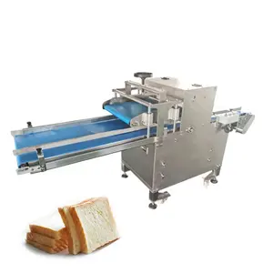 Fully automatic high efficiency Commercial Adjustable Toast Loaf Slice Cutting Mechanical Bread Slicer Cutter Machine