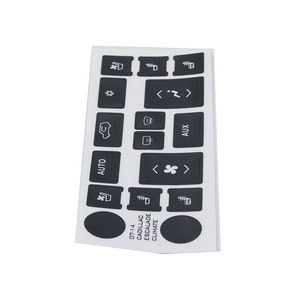 Pegatinas de Repuesto para el Control de Clima de Cadillac 2007-2014, Botones de PVC Recortados para el Tablero - Product Image 4