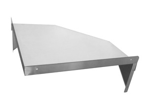 Étagère d'angle en acier inoxydable en forme de L pour cuisine commerciale - Product Image 3