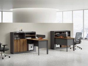 Trading Staff <b>Workstation</b>: Modern Luxury Single <b>Office</b> Desk with European Minimalist Design - Product Image 4