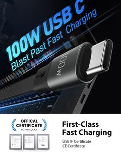 Custom Logo 100W 3-in-1 Fast <b>Charging</b> Retractable <b>USB</b> Charger <b>Cable</b> Phone Holder TPE <b>USB</b> Type-C <b>Cable</b> Small Gift for Computers - Product Image 3