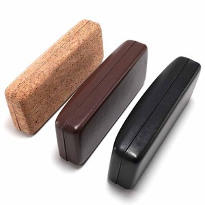 Nouvel étui à lunettes rectangulaire à rabat en cuir PU noir, boîte de rangement pour lunettes et lunettes de soleil, été 2024 - Product Image 2