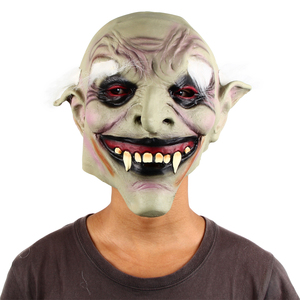 <span class=keywords><strong>Maschera</strong></span> in Latex da Vampiro con Sopracciglia Bianche Spaventose per Costume di <span class=keywords><strong>Halloween</strong></span> e Natale - Product Image 1