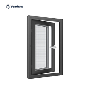 Fenêtre à battant en aluminium avec <span class=keywords><strong>enrouleur</strong></span> de chaîne en aluminium et <span class=keywords><strong>moustiquaire</strong></span> amovible - Product Image 6