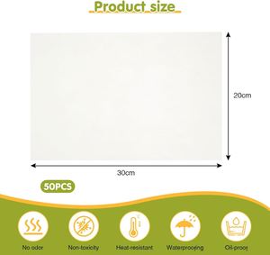 Customized Logo Double-Sided Greaseproof Waxed Sandwich Hamburger Bread Takeout Safe <b>Biodegradable</b> Food Wrapping <b>Paper</b> - Product Image 2