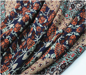 Tela de popelina con estampado bohemio para vestido, tela de popelina de alta calidad, polialgodón, a <span class=keywords><strong>la</strong></span> moda, 60S - Product Image 5