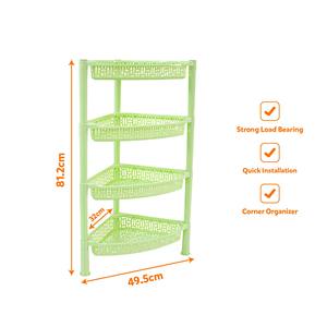 Plastic Space Saving Four Layers Modern Waterproof Corner Organizer <b>Shelf</b> Multi Color <b>Kitchen</b> Storage - Product Image 2