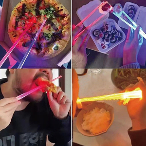 LED Luminous <b>Chopsticks</b> Light up Dinning Party Tableware Multicolor Kitchen Accessories Led Stick Kitchenware Idea Product - Product Image 5