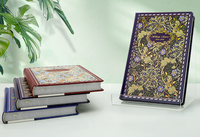 Cuaderno de tapa dura retro de lujo-Protección trasera y ocular bronceada, regalo perfecto para oficina/estudiantes, papel grueso 100GSM, 128 páginas