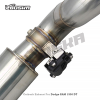 Tuyaux d'échappement à haut débit BOSKA Valvetronic pour Dodge RAM 1500 DT V8 5.7L 2015-2023, silencieux arrière en acier inoxydable 304, 1,5 mm