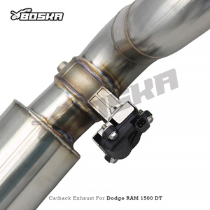 Échappement Catback Valvetronic Personnalisé pour Dodge RAM 1500 DT V8 5.7L 2015-2025 Boska – Silencieux et Tuyaux Résonnés avec Contrôle des Valves - Product Image 5