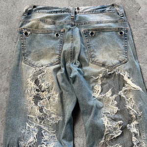 Marchio AeeDenim Jeans <span class=keywords><strong>da</strong></span> <span class=keywords><strong>uomo</strong></span> in difficoltà tecniche di Stonewashed e lavate all'ingrosso <span class=keywords><strong>da</strong></span> pantaloni Mod di lavoro di soccorso in Cina - Product Image 5