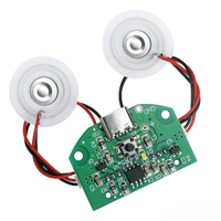 Module d'atomisation à double buse de pulvérisation USB pour humidificateur d'air, carte de circuit imprimé avec interrupteur de commande pour plantes et animaux domestiques