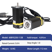 Motor Stepper Loop Tertutup Nema24 60mm 4.8Nm dan Kit DIVER untuk Printer 3D, Harga Pabrik EMTECH