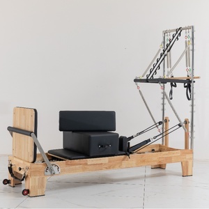 Chêne Bois Lit Trapèze <span class=keywords><strong>Pilates</strong></span> Reformers Fitness Intérieur Reformer <span class=keywords><strong>Pilates</strong></span> Trapèze Ressorts <span class=keywords><strong>Pilates</strong></span> Équipement Tour - Product Image 6