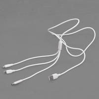 Kabel Pengisi Daya Cepat USB ke Tipe C 3 in 1 2A Harga Grosir Sangat Murah untuk Smart Watch, Earphone, Power Bank, Kipas Mini, MP3/MP4, PSP